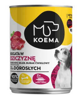 KOEMA karma mokra 90% mięsa, dziczyzna 400 g