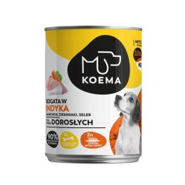 KOEMA karma mokra 90% mięsa, indyk 400 g