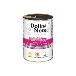 Dolina Noteci Premium Junior bogata w serca z indyka 400 g