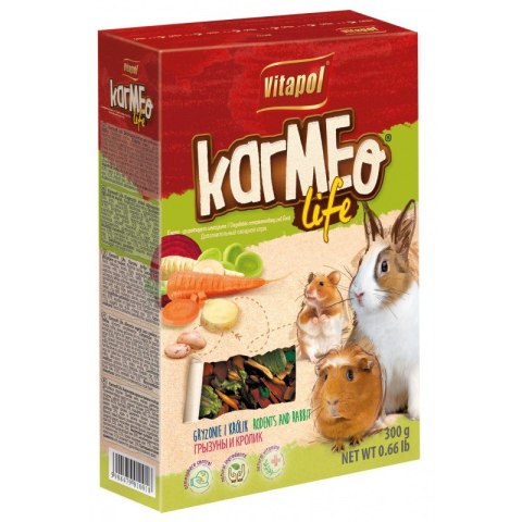 KARMEO LIFE WARZYWNY POKARM DLA GRYZONI 300g