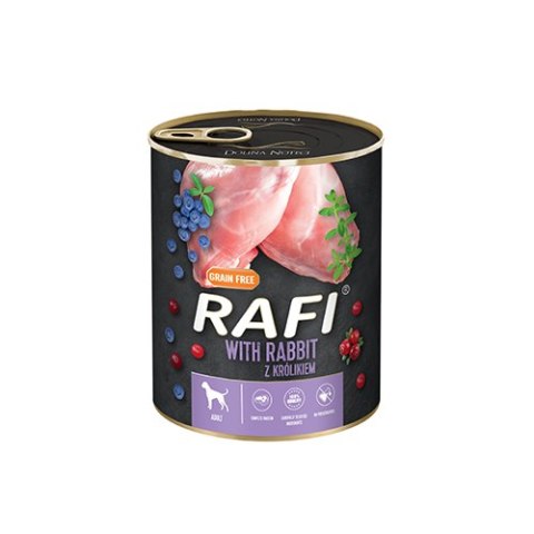 Rafi z królikiem, borówką i żurawiną 800 g